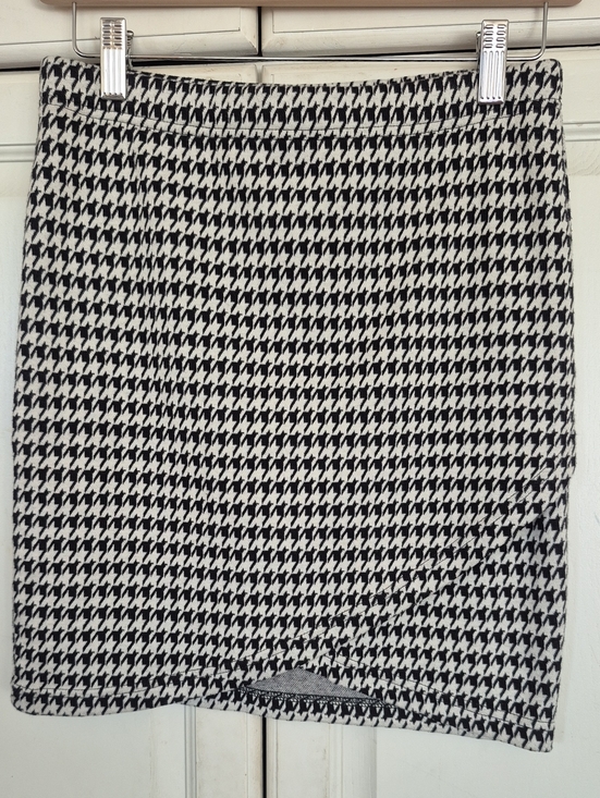 Only Dresses & Skirts - Only Black and White Houndstooth Pencil Skirt